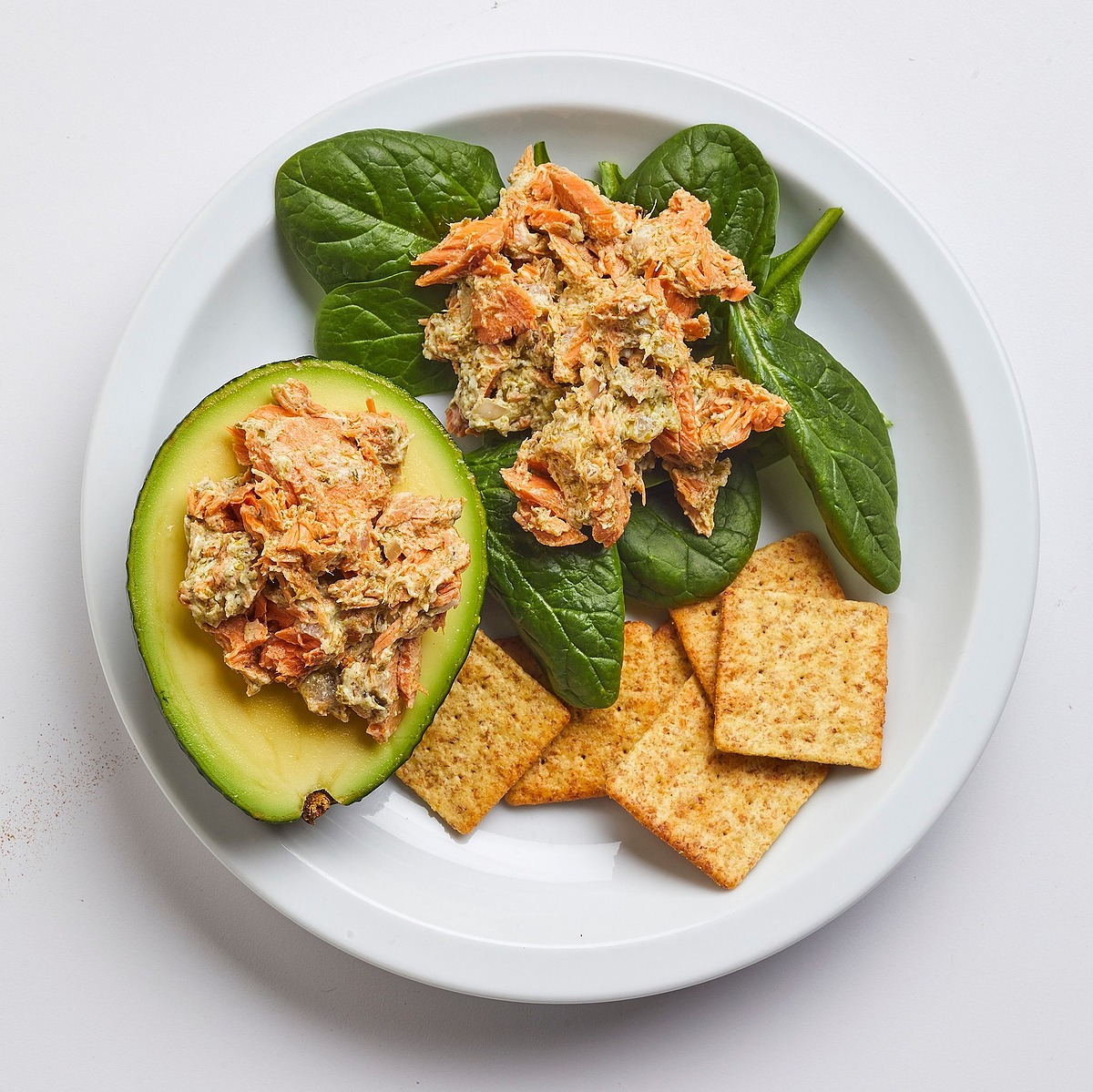 Salmon Salad-Stuffed Avocado